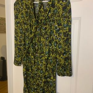 Anna Sui FW 2010 belted button up tunic dress